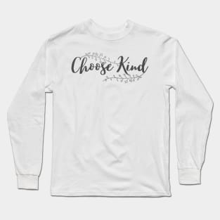 Coose Kind Minimalist Flower Cute Design Long Sleeve T-Shirt